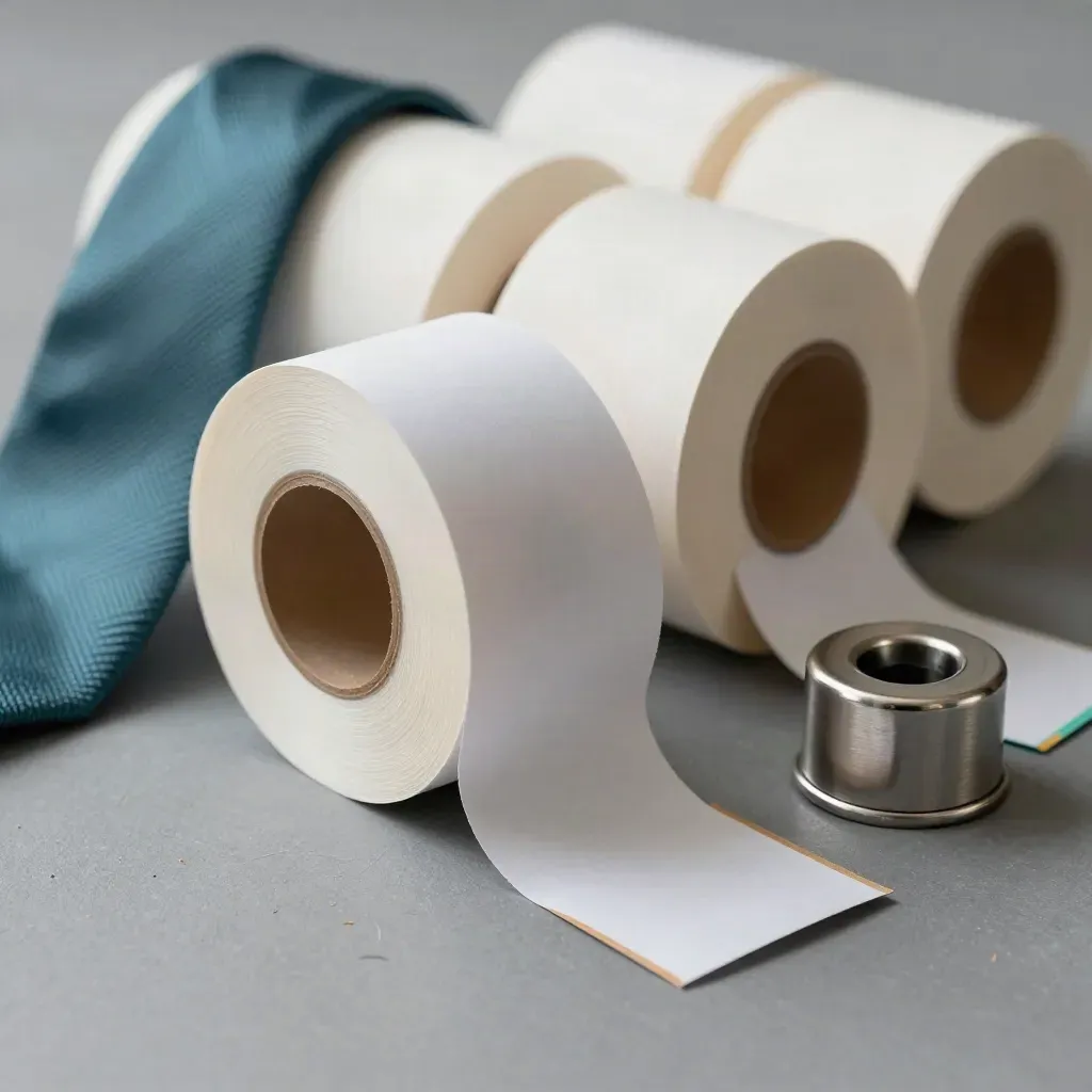 Stapels kassabonnen, verzendlabels en een gewichtje op een grijzige werkbank met teal accent.
